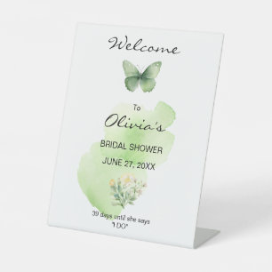 Signe De Table Jolie Fête des mariées aux papillons verts