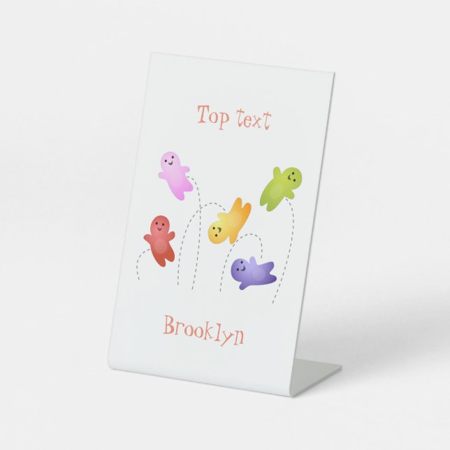 Signe De Table Jolie gelée bébés bonbons bonbons dessin animé (Recto)