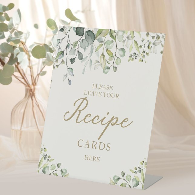 Signe De Table Jolies Cartes de Recettes pour Baby Shower avec Fe (Créateur téléchargé)