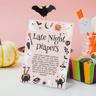 Signe De Table Jote Halloween Baby shower Jeu tard la nuit Diapos