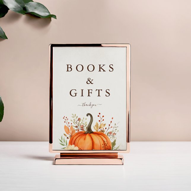 Signe De Table Jote Petit Citrouille Automne Baby shower Automne (Créateur téléchargé)