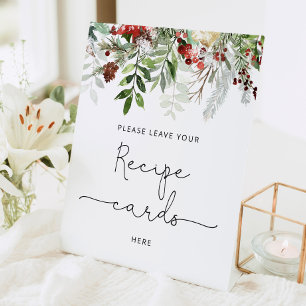 Signe De Table Journée de mariage Evergreen laissez votre recette