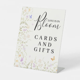 Signe De Table Joyeuse Fête de Fiançailles Fleurs Aquarelle L'Amo