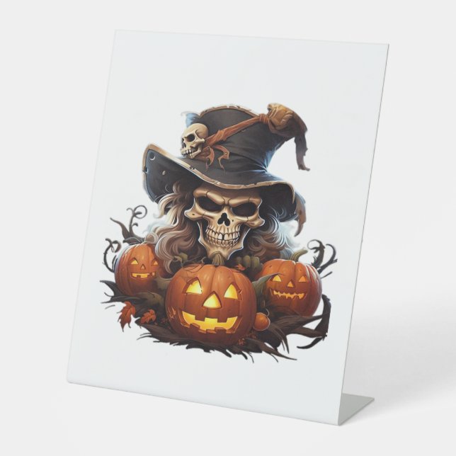 Signe De Table Joyeuse journée d'Halloween - T-Shirt classique dr (Recto)