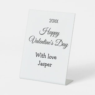 Signe De Table Joyeuse Saint-Valentin nom amour simple année styl