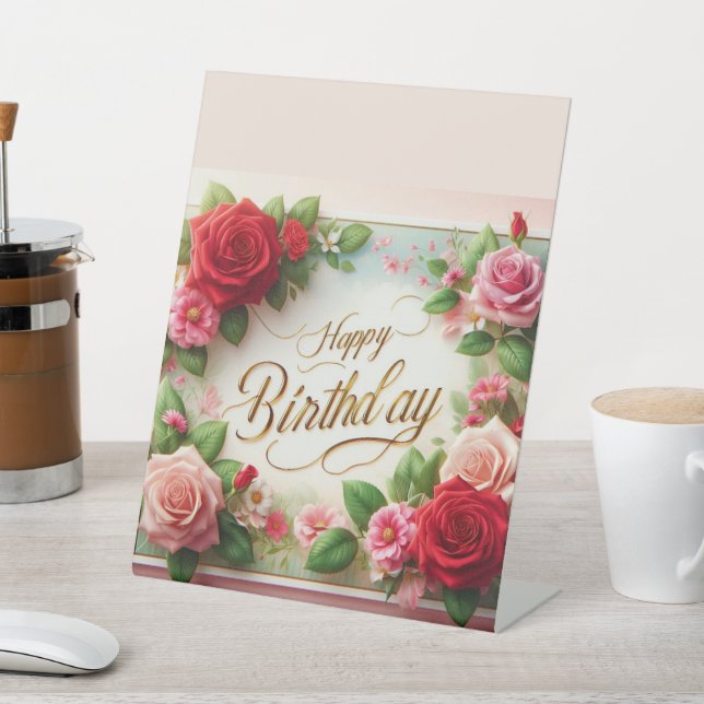 Signe De Table Joyeux anniversaire (In SItu)