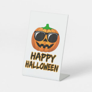 Signe De Table Joyeux costume d'Halloween drôle Citrouille