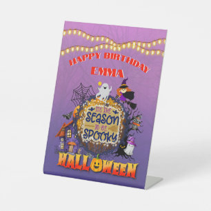 Signe De Table Joyeux Halloween C'est la saison effrayante de cél
