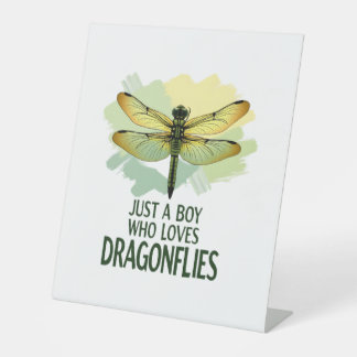 Signe De Table Juste un garçon qui aime les libellules. Libellule