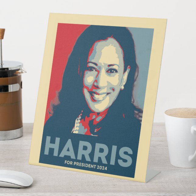 Signe De Table Kamala Harris pour le président 2024 - Hope (In SItu)