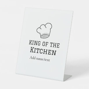 Signe De Table King of the cuisine chef cuisine ajouter nom couro
