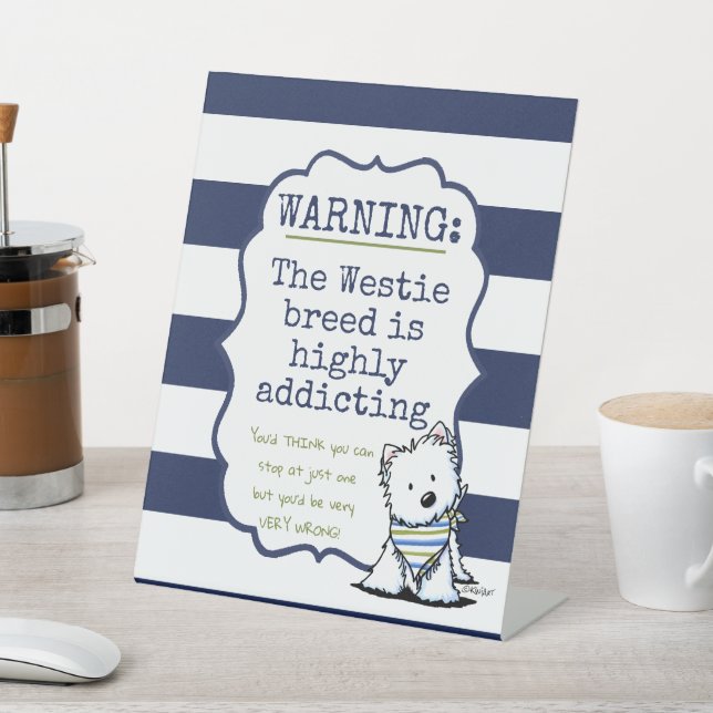 Signe De Table KiniArt Westie Mug nautique (In SItu)