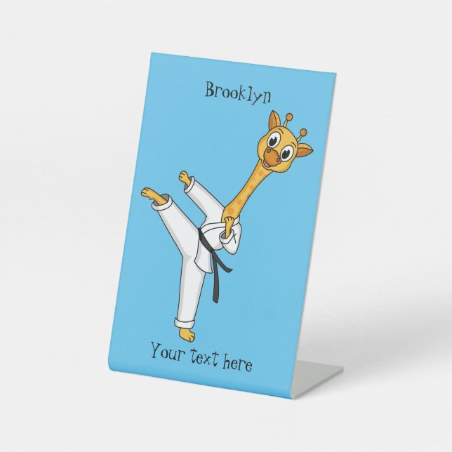 Signe De Table Kung Fu giraffe (Recto)