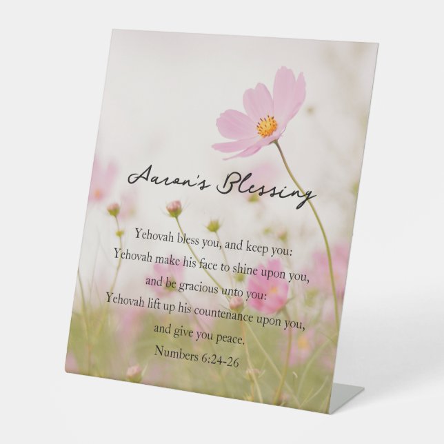 Signe De Table La bénédiction d'Aaron (Recto)