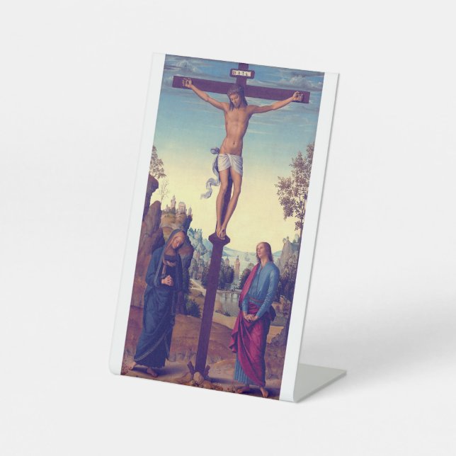 Signe De Table La Crucifixion avec la Vierge de Pietro Perugino (Recto)