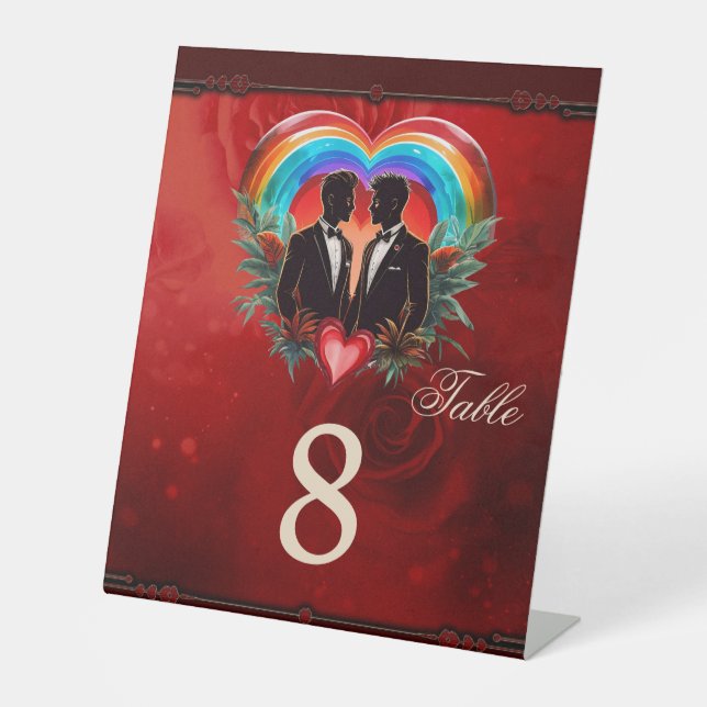 Signe De Table La magie du moment : élégantes silhouettes gaies. (Recto)