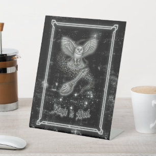 Signe De Table La magie est en marche Carte de Witchcore de Samha