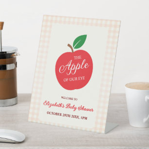 Signe De Table La Pomme De Notre Baby shower Oeil