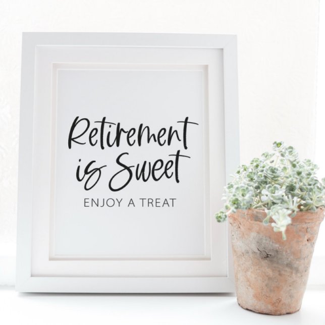 Signe De Table La retraite est douce, profitez d'une gâterie - Re (Créateur téléchargé)