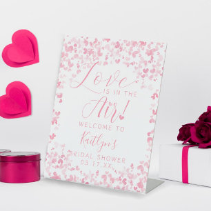 Signe De Table La Saint-Valentin Love Is In The Air Shower de Mar