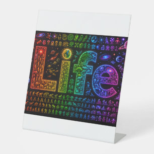 Signe De Table La vie d'un Starkind Impression sur carton mouss