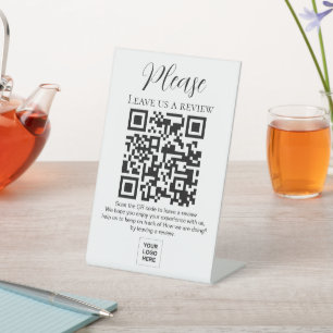 Signe De Table Laisser un commentaire Code QR simple