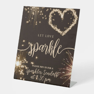 Signe De Table Laissez l'amour scintiller Mariage personnalisé