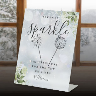 Signe De Table Laissez Love Sparkle Winter Greenergie Mariage