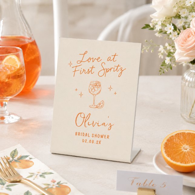 Signe De Table L'amour au premier Spritz (Créateur téléchargé)