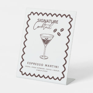 Signe De Table L'amour brasse du café Thème Fête des mariées