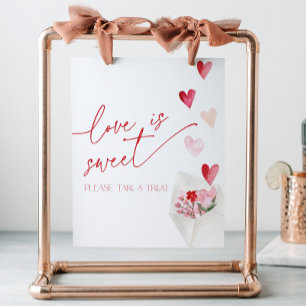 Signe De Table L'amour est doux la Saint-Valentin Cœurs Enterreme