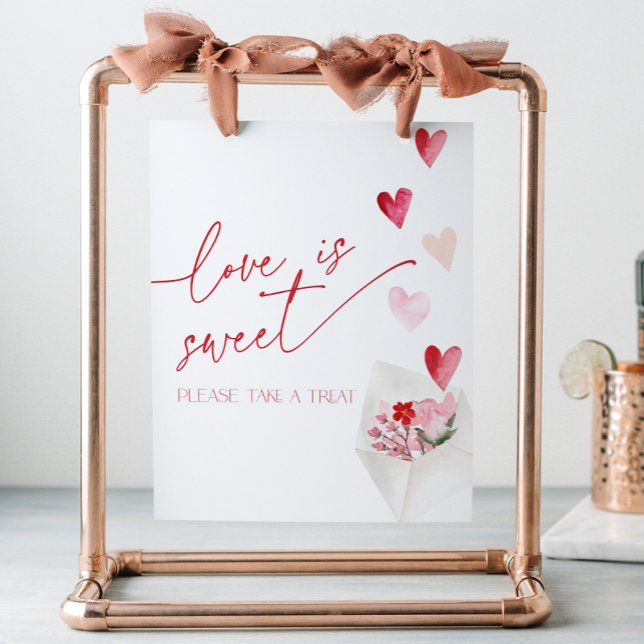 Signe De Table L'amour est doux la Saint-Valentin Cœurs Enterreme (Créateur téléchargé)