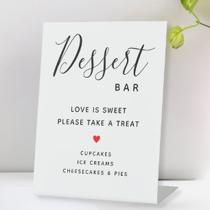 Signe De Table L'Amour Est Doux Prenez Un Mariage Dessert Bar