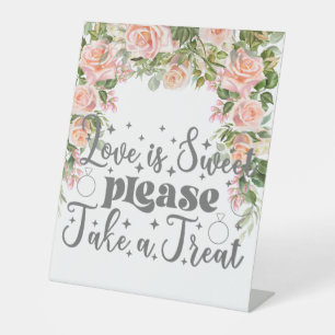 Signe De Table L'amour est doux S'il vous plaît prendre un Mariag