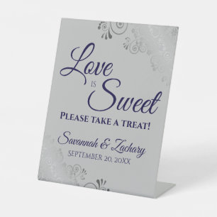 Signe De Table L'amour est sucré Prenez un traitement Dentelle d'