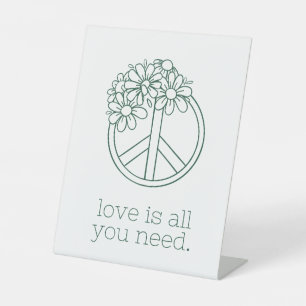 Signe De Table L'amour est tout ce dont vous avez besoin : Inspir