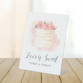 Signe De Table L'amour est une Fête des mariées douce Prenez un s
