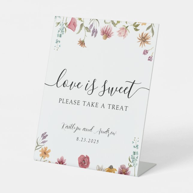 Signe De Table L'amour fleur sauvage est doux S'il vous plaît pre (Recto)