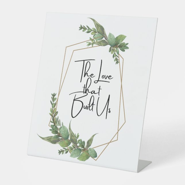 Signe De Table L'Amour Qui Nous A Bâtis (Recto)