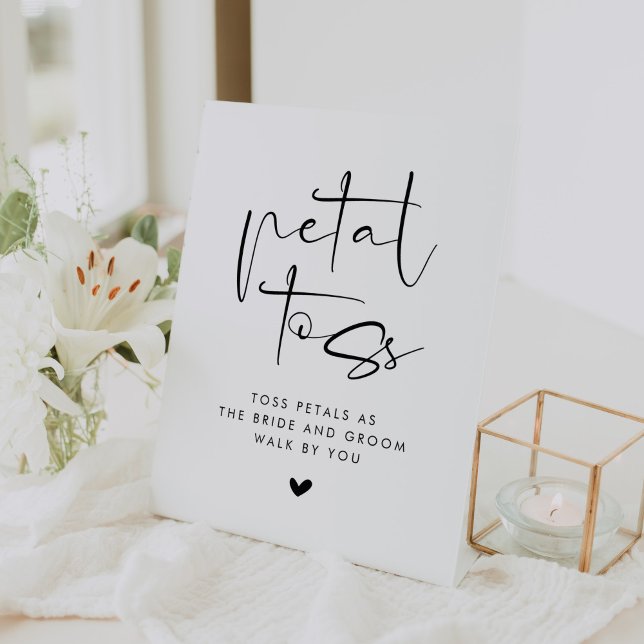 Signe De Table Lancer de pétales de mariage (Créateur téléchargé)