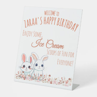 Signe De Table Lapin mignon