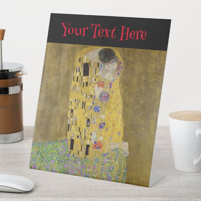 Signe De Table L'art de la peinture Kiss de Gustav Klimt (In SItu)