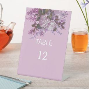 Signe De Table Lavande simple et élégante, table Mariage