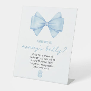 Signe De Table Le Baby shower de la boue bleue à quel point le ve
