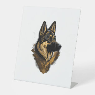 Signe De Table Le berger allemand 004