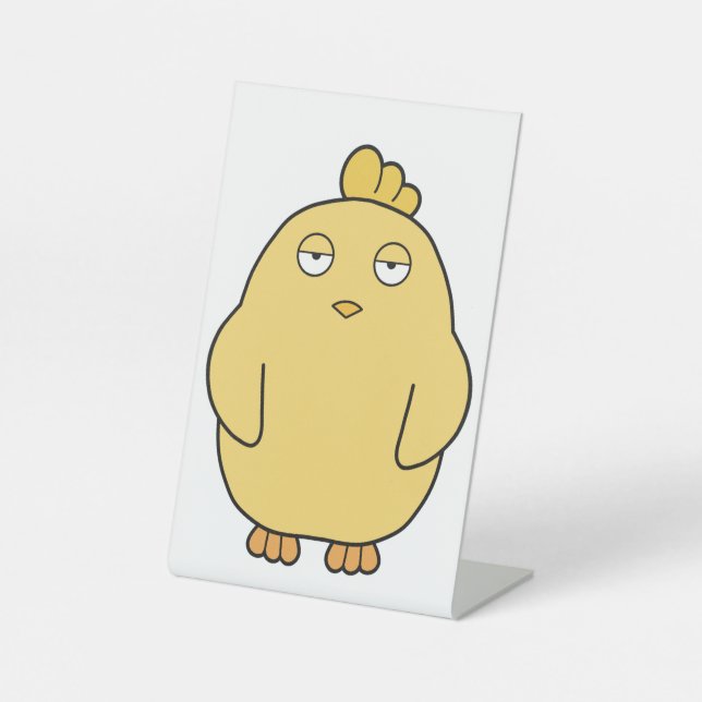 Signe De Table le Bored Chick (Recto)