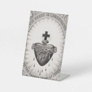 Signe De Table Le Cœur très saint de Jésus Symbole du Divin