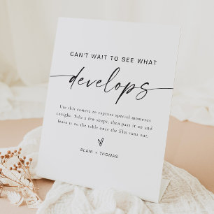 Signe De Table Le minimaliste BLAIR ne peut pas attendre de voir 