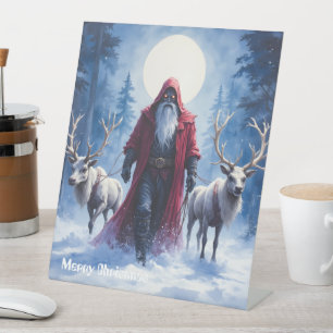 Signe De Table Le roi de l'hiver arrive. 