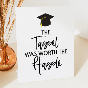Signe De Table Le Tassel Vaut La Fête De La Graduation Hassle
